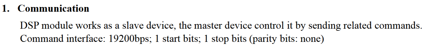 datasheet UART format
